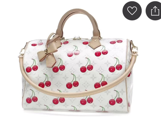 LOUIS VUITTON Takashi Murakami Speedy 30 Cherry Monogram Hand Bag